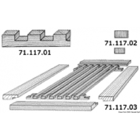 Do it Yourself" system for composing duckboards - ARC Marine 4531