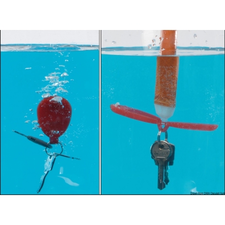 Patented floating key ring 2426