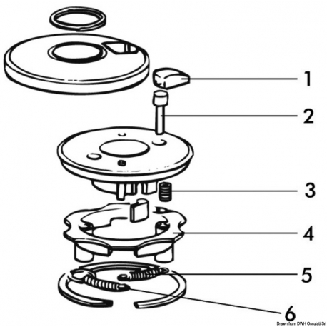 Ricambio per winch a 3 velocità - Lewmar 4500