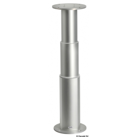 Electric table leg ROUND-ALU 40523