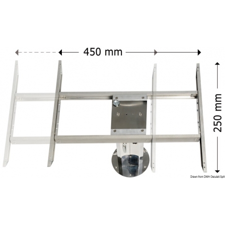 Traslatore bidirezionale per gambe tavolo 24986