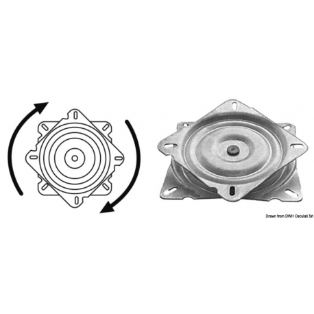 Swivel base friction for seats 3478