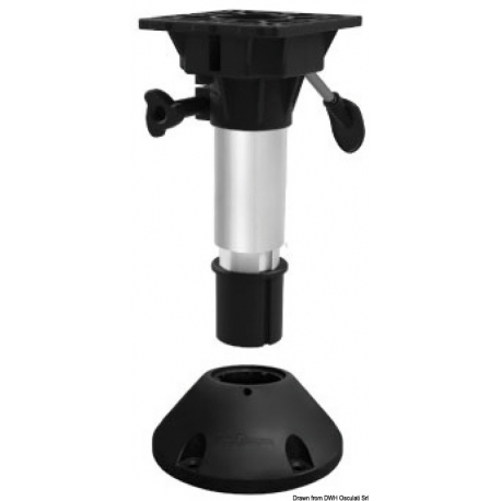 Waverider seat support with shock absorber, swivel head and external base 40835