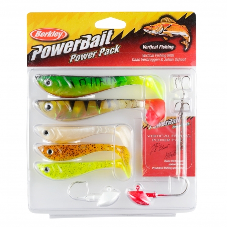 Berkley PowerBait Pro Pack Vertical Fishing 5 Piece Artificial Kit