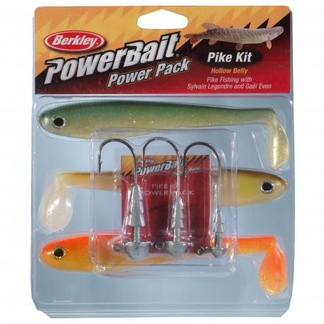 Berkley PowerBait Pro Pack Hollow Belly kit artificiali 3 pezzi