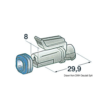 Watertight connectors for cables up to 1.2 mm 954