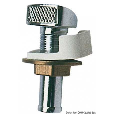 Sfiato carburante in ottone cromato