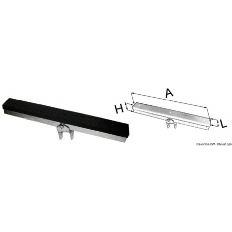 Reinforced rubber saddle