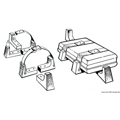 Kit per montaggio delle zattere in contenitore rigido