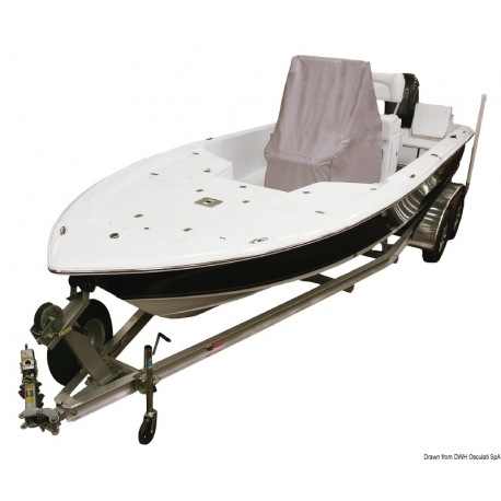 Waterproof console cover for boats and dinghies