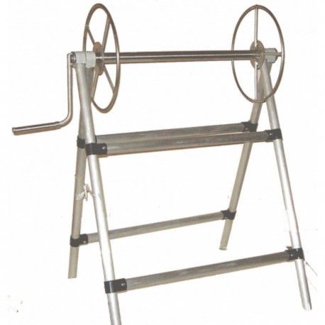Stainless steel rope reel with stand - Douglas Marine