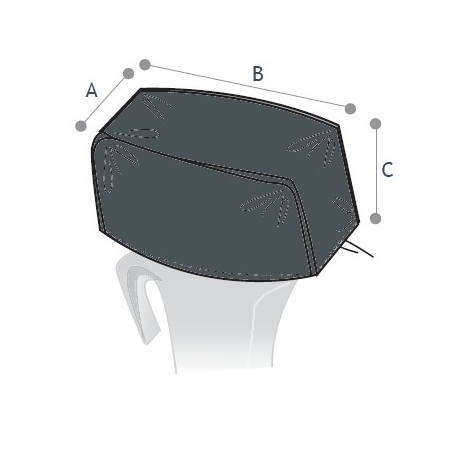 Universal engine cover 75/90 HP - Nettuno Marine