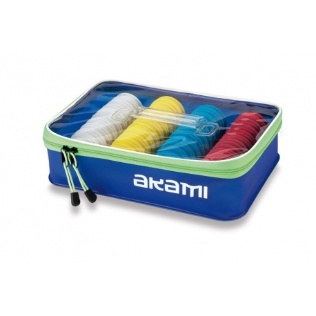 Akami Winders Bag scatola in PVC con 48 avvolgilenza tondi