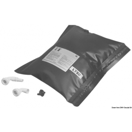 Serbatoio rigido 50 Lt. per acque nere/grigie in plastica nero