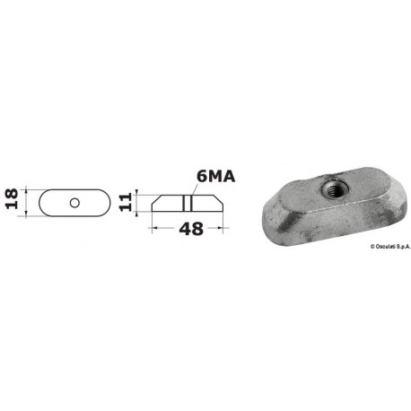 Anodo piastrina Suzuki 9,9/15