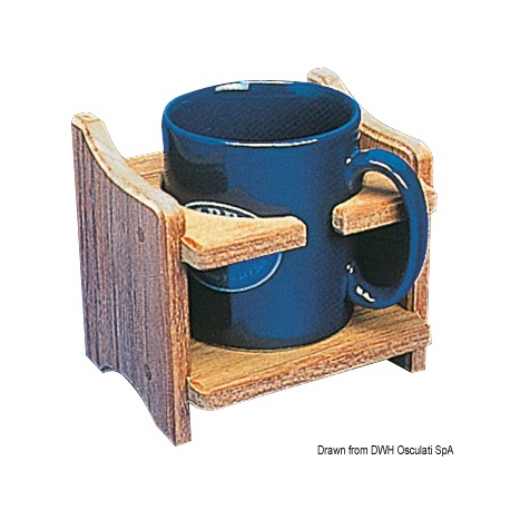 Porta tazza o lattina teak