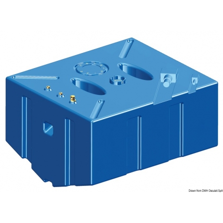 Serbatoio carburante 353 Lt. in polietilene con pescante incluso