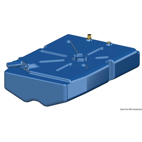 Serbatoio carburante 100 Lt. in polietilene con pescante incluso