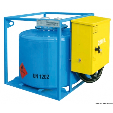 Serbatoio carburante 250 Lt. in acciaio