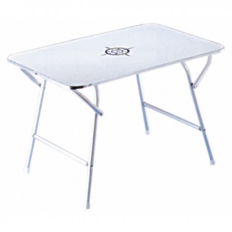 Table with white laminate top