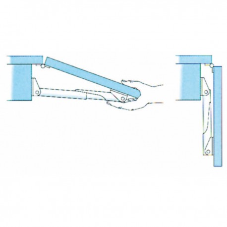 Folding support in anodized alloy