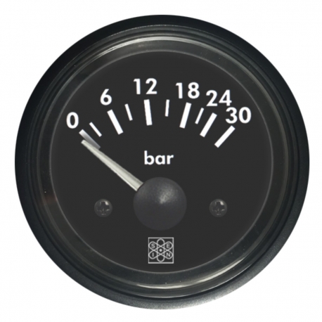 Indicatore pressione olio 0-24 bar Ø 52 mm. 12 V RQ - San Giorgio Sein