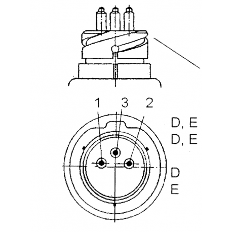Sensore pressione 0-10 Bar M18 x 1.5 poli isolati con allarme - Vdo