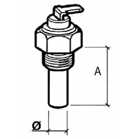 Sensore temperatura olio 50°-150° 1/2x14NPT - Vdo