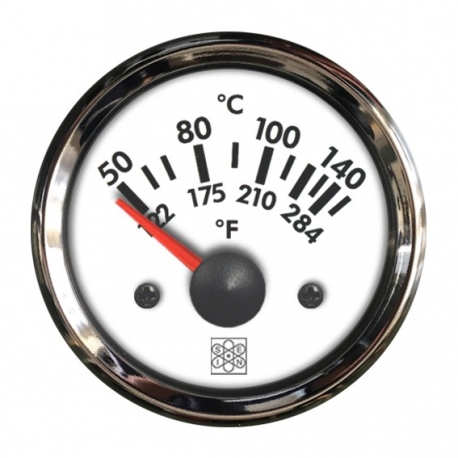 Indicatore temperatura olio 50°-150° Ø 52 mm. 12 V Cromo - San Giorgio Sein