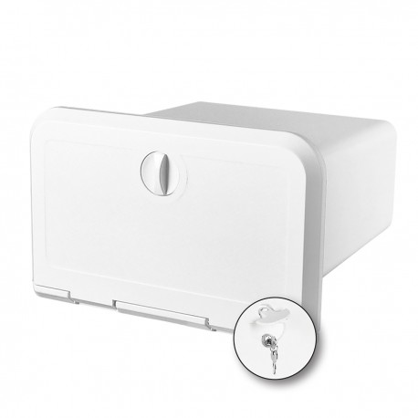 Container with door for VHF, CB, Radio with lock