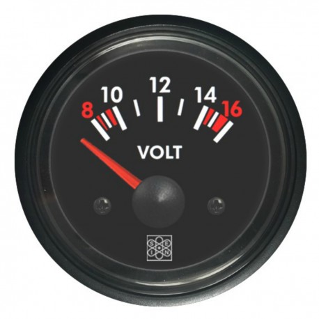 Voltmetro con quadrante nero - Serie RQ