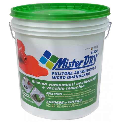 Assorbente granulare per liquidi A-500 3 kg. - Mister Dry