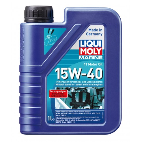 Olio motore 4T Marine 15W-40 5 lt. - Liqui Moly 25016