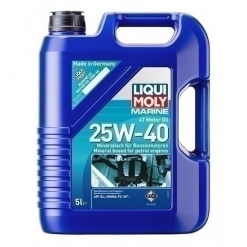 Olio motore 4T Marine 25W-40 5 lt. - Liqui Moly 25027