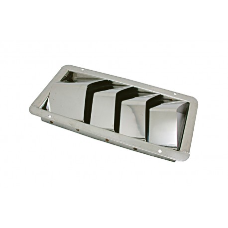 Stainless steel air intake mm. 210x112