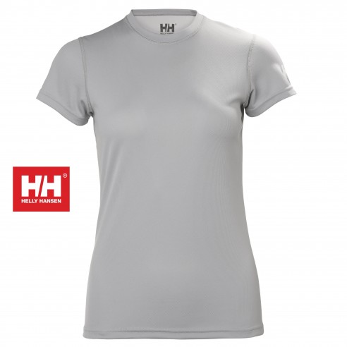 T-Shirt Tech grigia da donna - Helly Hansen