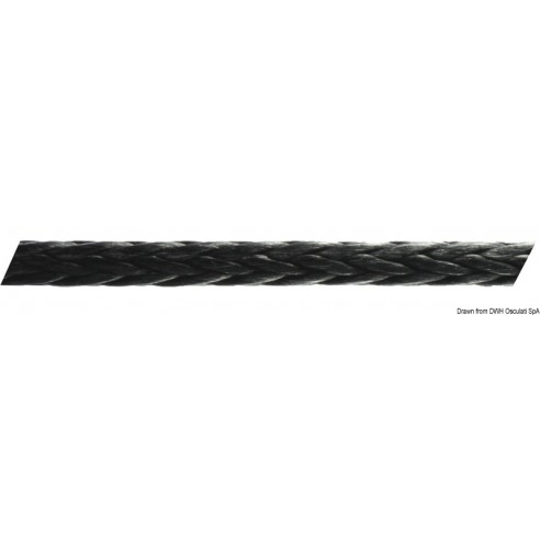 Treccia scalzata Marlow D12 in dyneema DSK78 Ø 3 mm. al metro