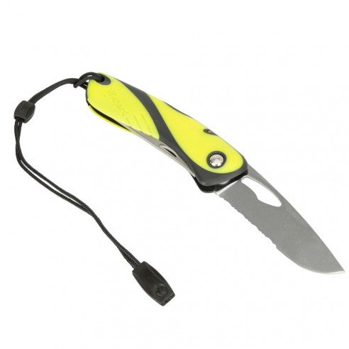 Coltello Offshore giallo con cavigliera e aprigrilli - Wichard