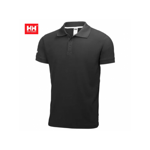 Polo Crewline nera manica corta in tactel - Helly Hansen