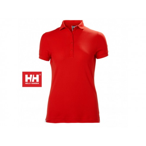 Polo Crewline da donna rossa manica corta in tactel - Helly Hansen