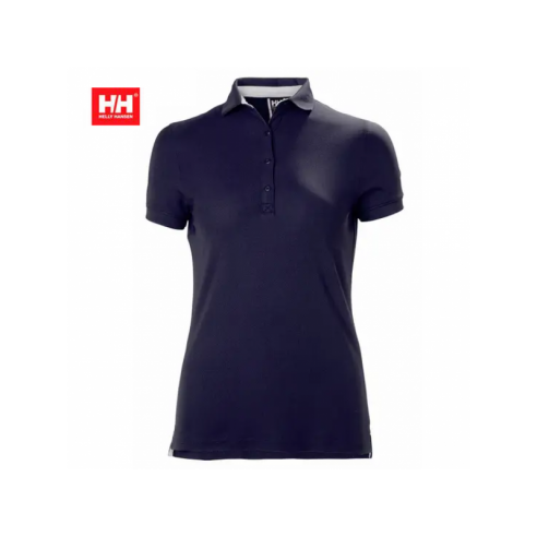 Polo Crewline da donna blu manica corta in tactel - Helly Hansen