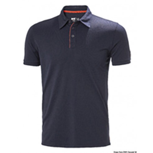 Polo Kensington blu manica corta in tactel - Helly Hansen