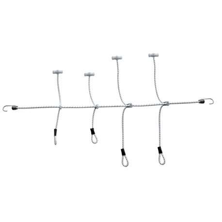Nylon footlocker and stainless steel hooks