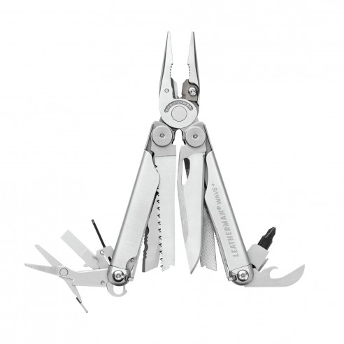 Pinza multiuso 18 funzioni Wave Plus in acciaio inox - Leatherman