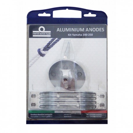 Aluminum anode kit for Yamaha outboard motors 200-250 HP