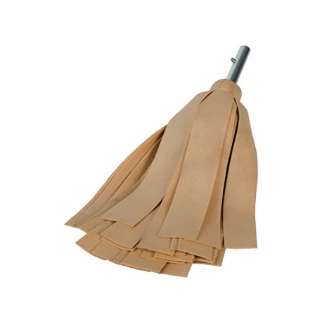 Mop with extra-absorbent PVA strips