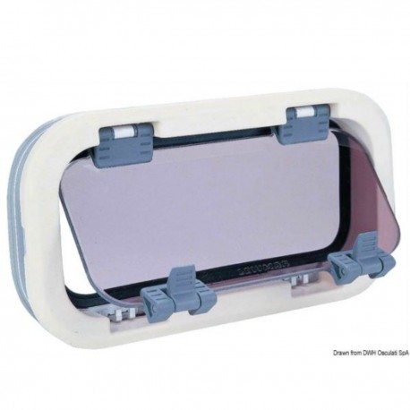 Porthole with white ABS finishing counter flange - Standard