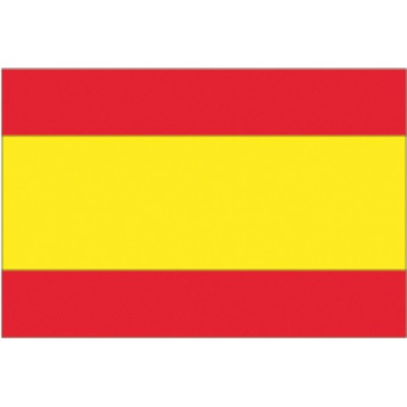 Spain flag in 100% polyester stamina fabric