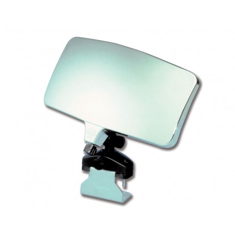 Convex rear view mirror for water skiing