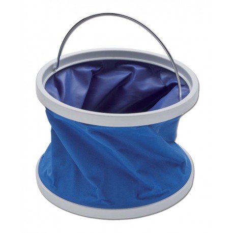 Folding bucket complete with case